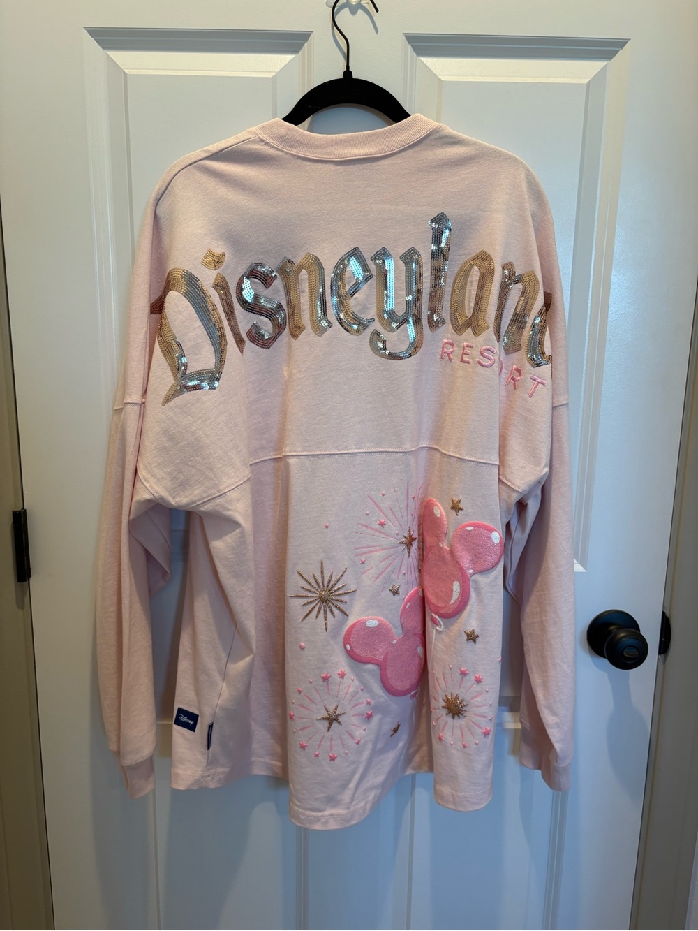 Disneyland Resort - Pinky Mickey Balloon Spirit Jersey w/Sequins- Size Large